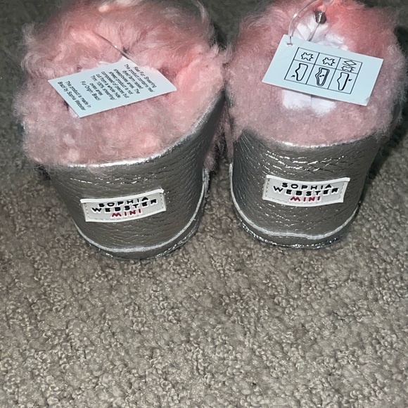 Sophie Webster mini butterfly shearling baby boot size 18/19 - Picture 4 of 11